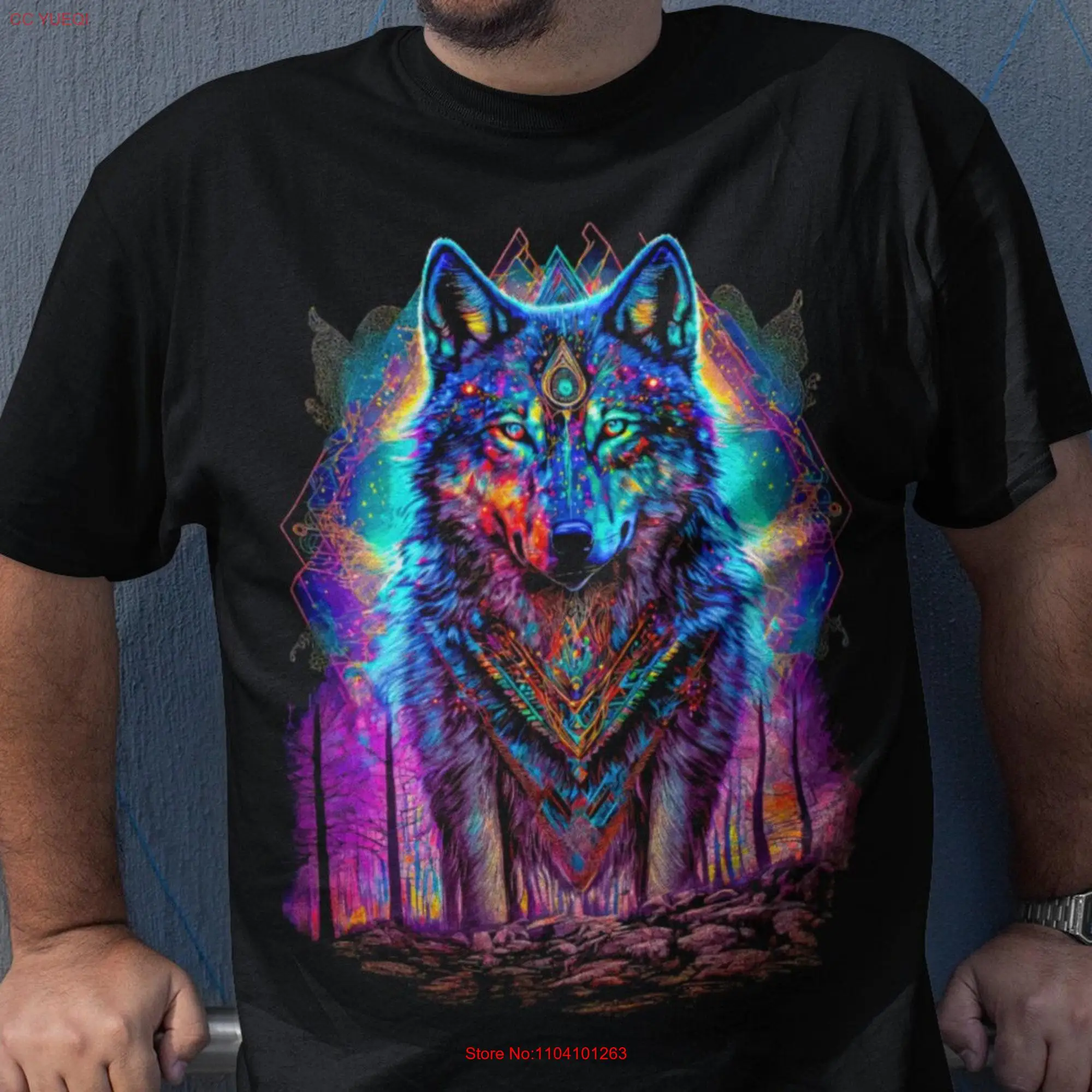 Coyote art mexican T Shirt print men bday gifts for him long distance relationship gift long or short sleeves