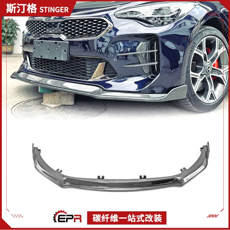 

Suitable for Kia Stinger K8 Carbon Fiber Modification, Small Front Lip Surround, Head Lip Front Shovel