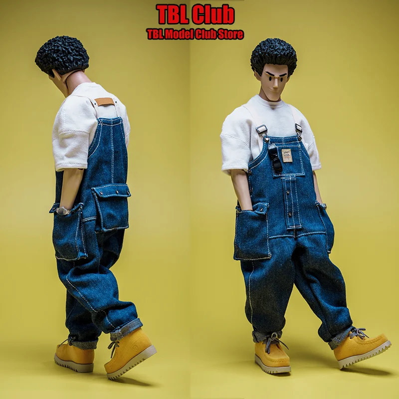 

Масштаб 1/6, синий комплект джинсов с плечевым ремнем, свежий мальчик, японский молодежный смысл, 12-дюймовый полный комплект, экшн-фигурка, мужской солдат, в наличии