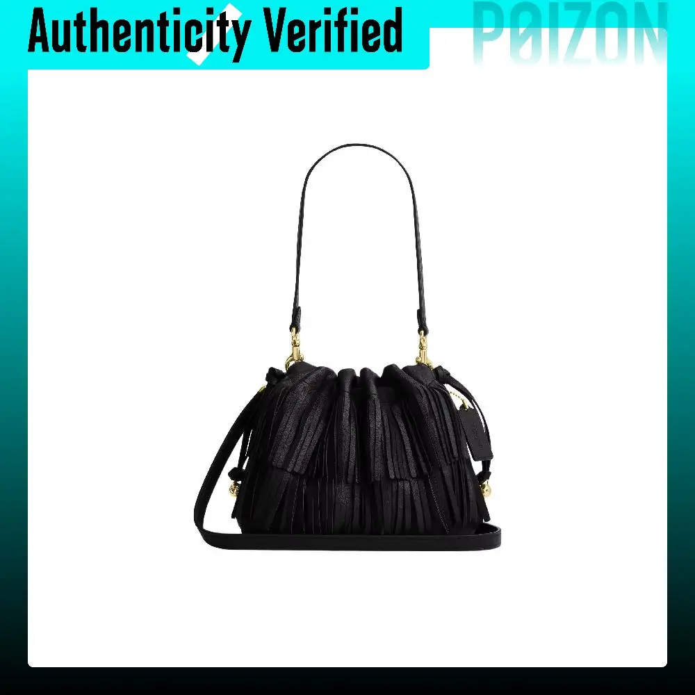 COACH Faye Cow Leather Shoulder Bags Small Women's Black CFQ73-IMBLK