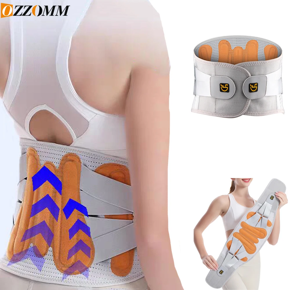 

Регулируемый поясничный бандаж (1 шт.) для облегчения боли в пояснице, дышащий корсет для спины для подъема тяжестей на работе, для мужчин и женщин