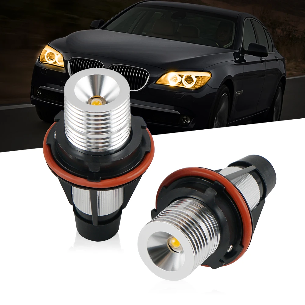 

For BMW E53 E60 E61 E87 04-06 E39 01-03 E83 02-08 630Ci 645Ci 650i M6 Car LED Angel Eyes Marker Light CANBUS Multi-Color 2pcs