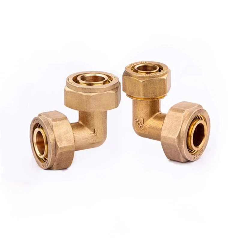 Brass Solar Hose Elbow Joints Equal Reducing Copper Connector 1216 1418 1620 2025 2632 Bathing Room Water Heater Pipe Fittings