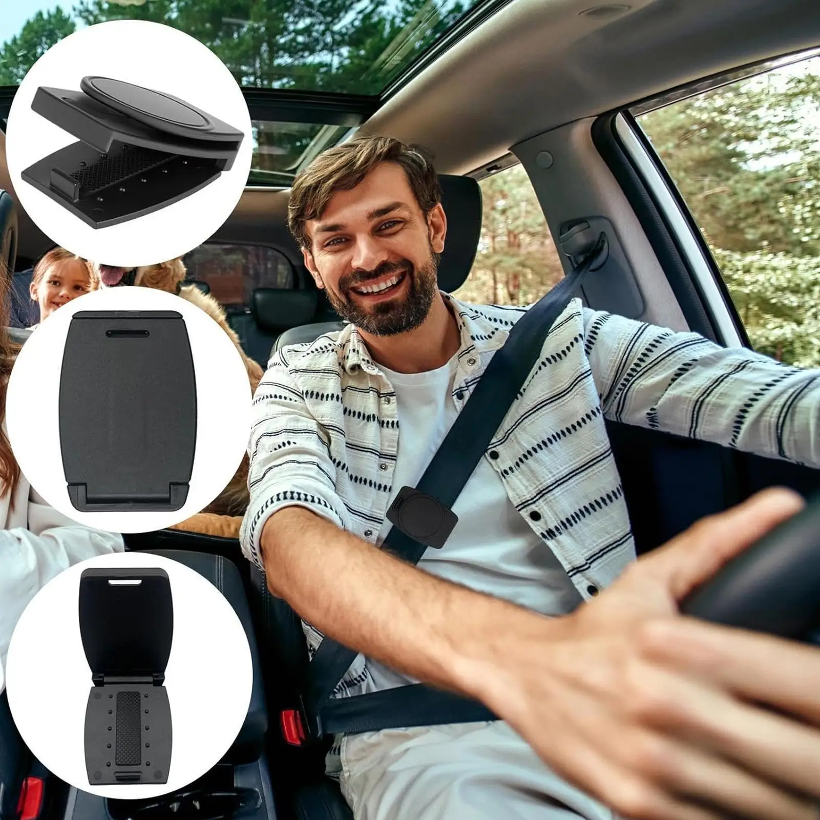 

Автоматические зажимы для ремней безопасности, 2 шт., универсальный мягкий защитный регулятор ремня безопасности, локатор ремня безопасности, позиционер ремня для внедорожника