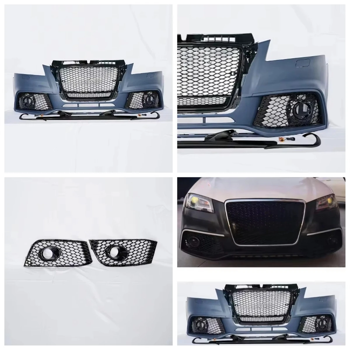 

Stlf Front Bumper Assembly With Fog Light Hole For RS3 CarPart Auto Accessories For A3/S3 08-12 RS3 Style