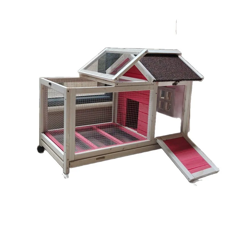 

Outdoor double rabbit cage, wooden chicken coop chicken coop