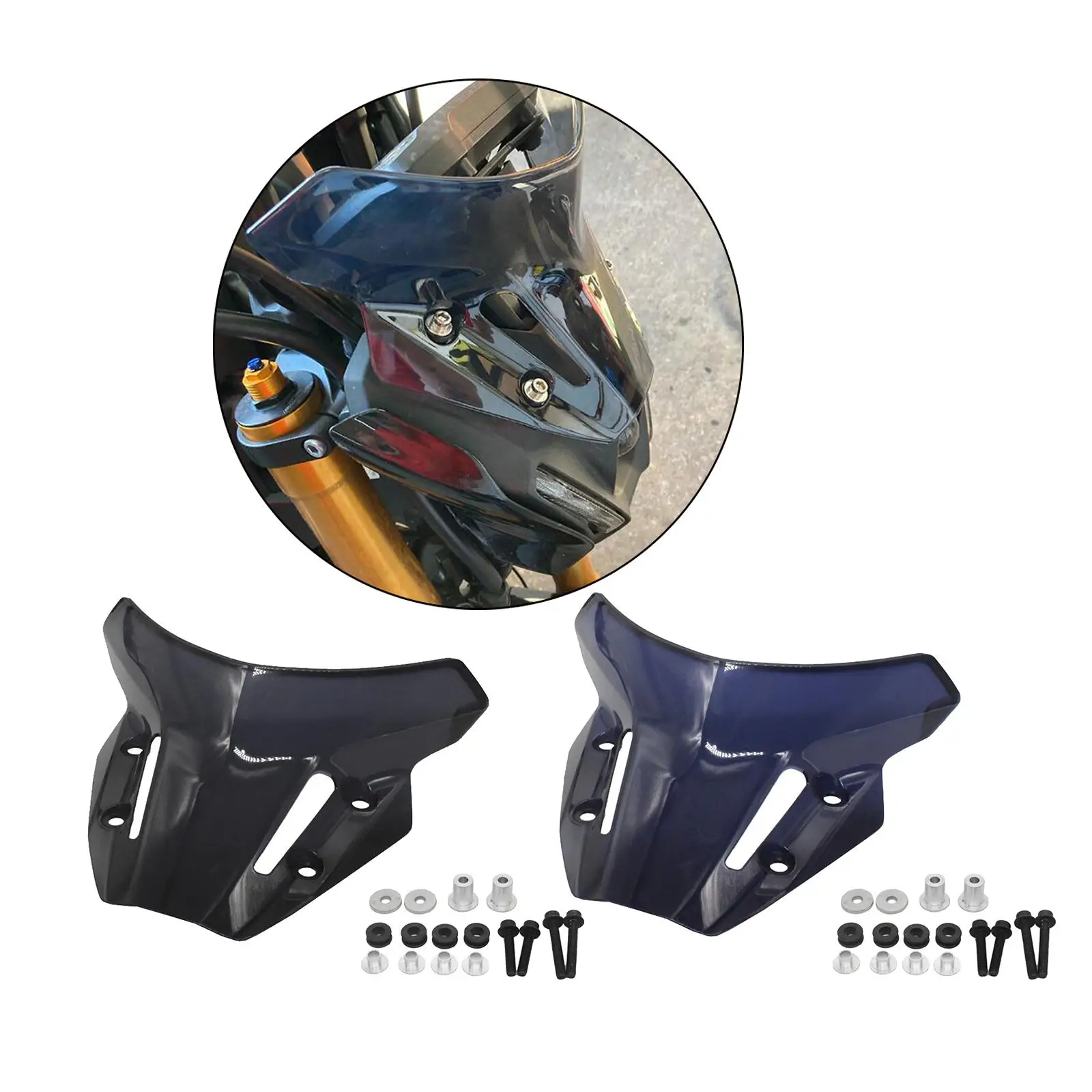 Motorcycle Windshield Wind Screen Deflector Protector Front Fairing Windscreen