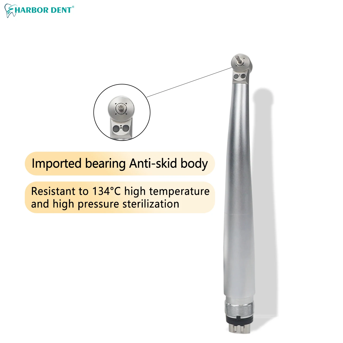 Dental Small Head High Speed Handpiece Double 2LED Mini Head for Dental Lab Kids Children Hand Piece Push Button Dentistry Equip