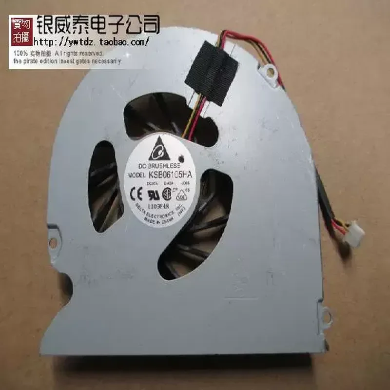 Nuevo Ventilador de CPU Original KSB06105HA-J005 de 5V para Portátiles