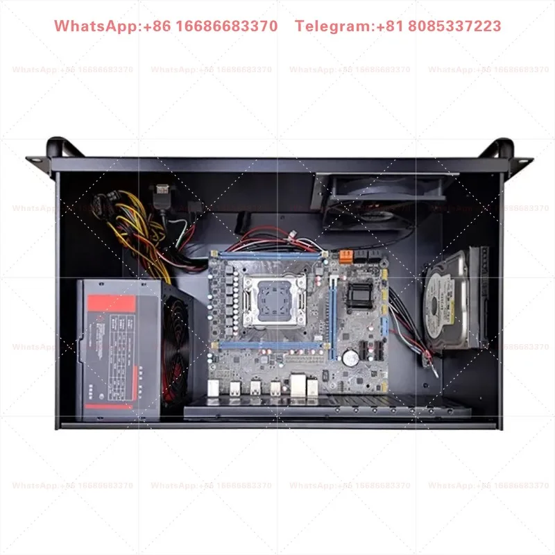 4U industrial control chassis ultra short 250 deep rack mounted 24 * 24 motherboard industrial computer equipment host case