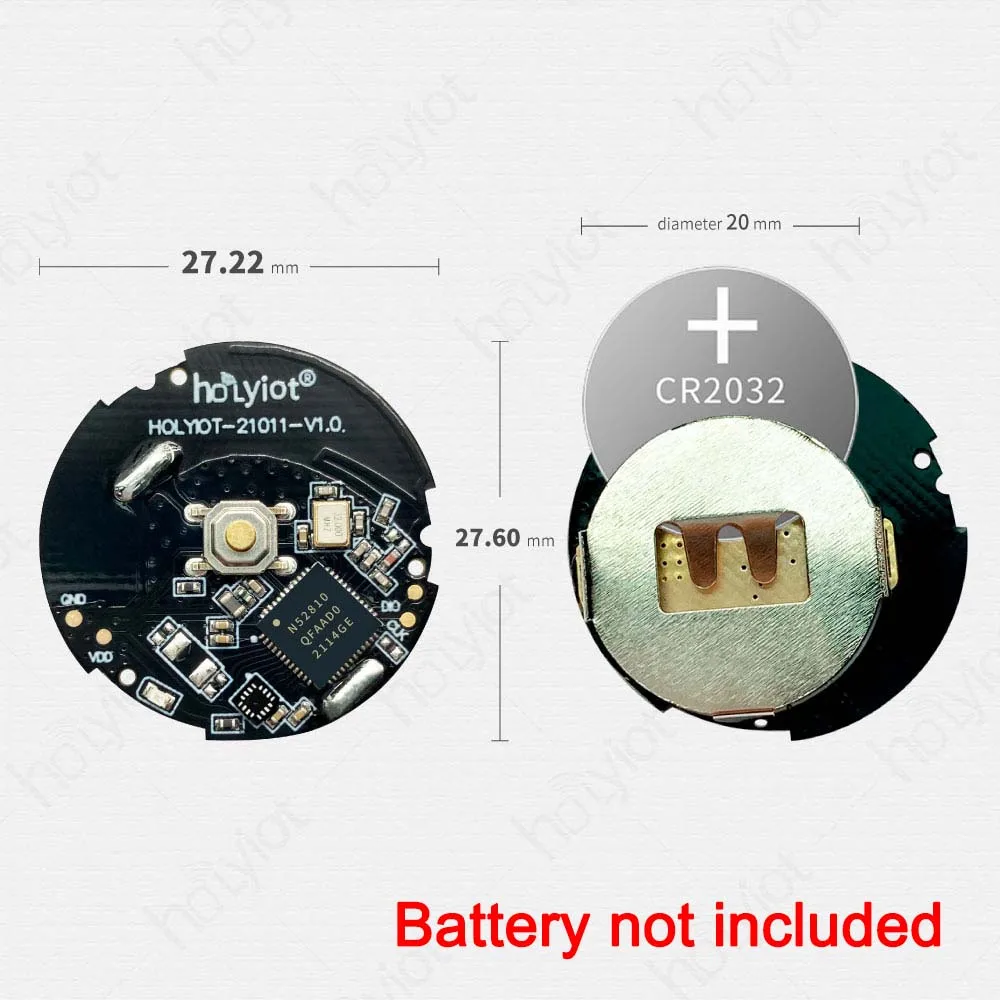 Holyiot nrf52810 ble 5.0 alto desempenho baixo consumo de energia módulo de posicionamento interno