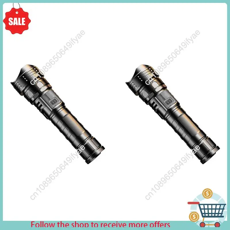 

Y67A-2X светодиодный фонарик перезаряжаемый портативный фонарик цифровой дисплей уличный рабочий свет телескопический фонарик с зумом