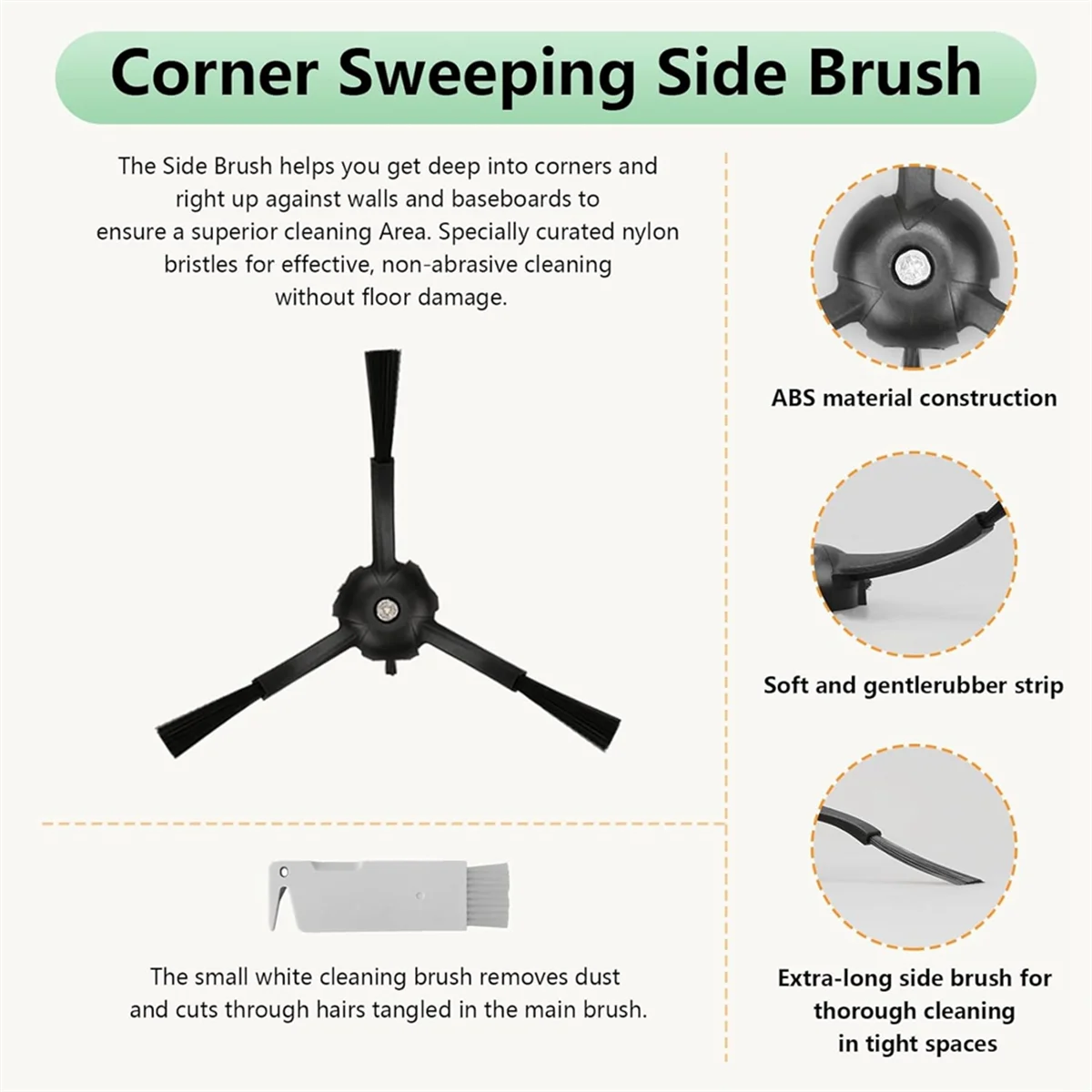 ABKR For Roborock Q8 Max Q8 Max+(Plus) Q5 Pro Q5 Pro+(Plus) Robot Vacuum Cleaner Main Side Brush Hepa Filter Mop Bags