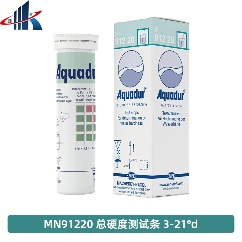 Imagem -04 - Alemanha Mn91243 91201 Caixa de Teste de Dureza de Água Macia Detecção Rápida Papel Teste de Reagente Merck 1.10025