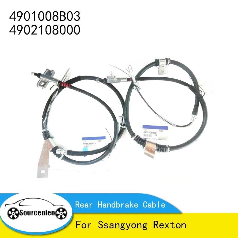 

OEM 4901008 B03 4902108000 Трос заднего ручного тормоза левый правый левый правый 2 шт. для Ssangyong Rexton W/5-LINK 2006+