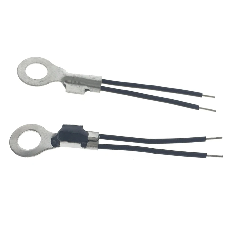 10pcs NTC Thermistor Surface Mount Aperture 4.2mm Temperature Sensor Probe Fixed Head 10K 50K 100K Long 2cm Tin