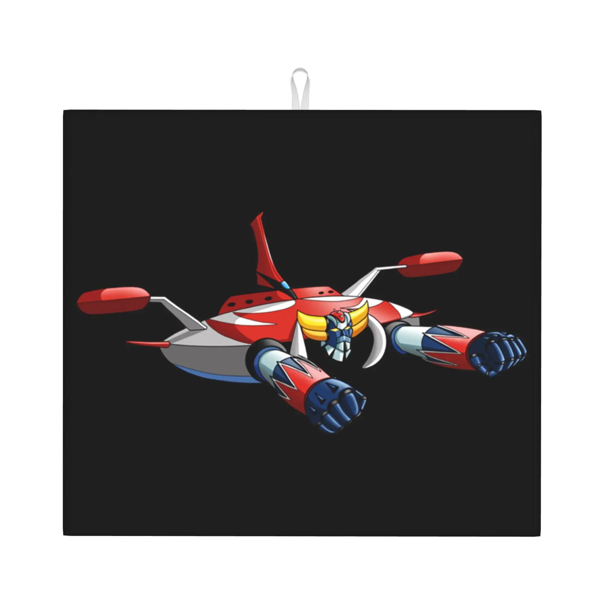Ufo Robot Goldorak Grendizer Mazinger Z Drying Mat For Kitchen Waterproof Non‑Slip Oil Proof Reusable Countertop Protector Mat