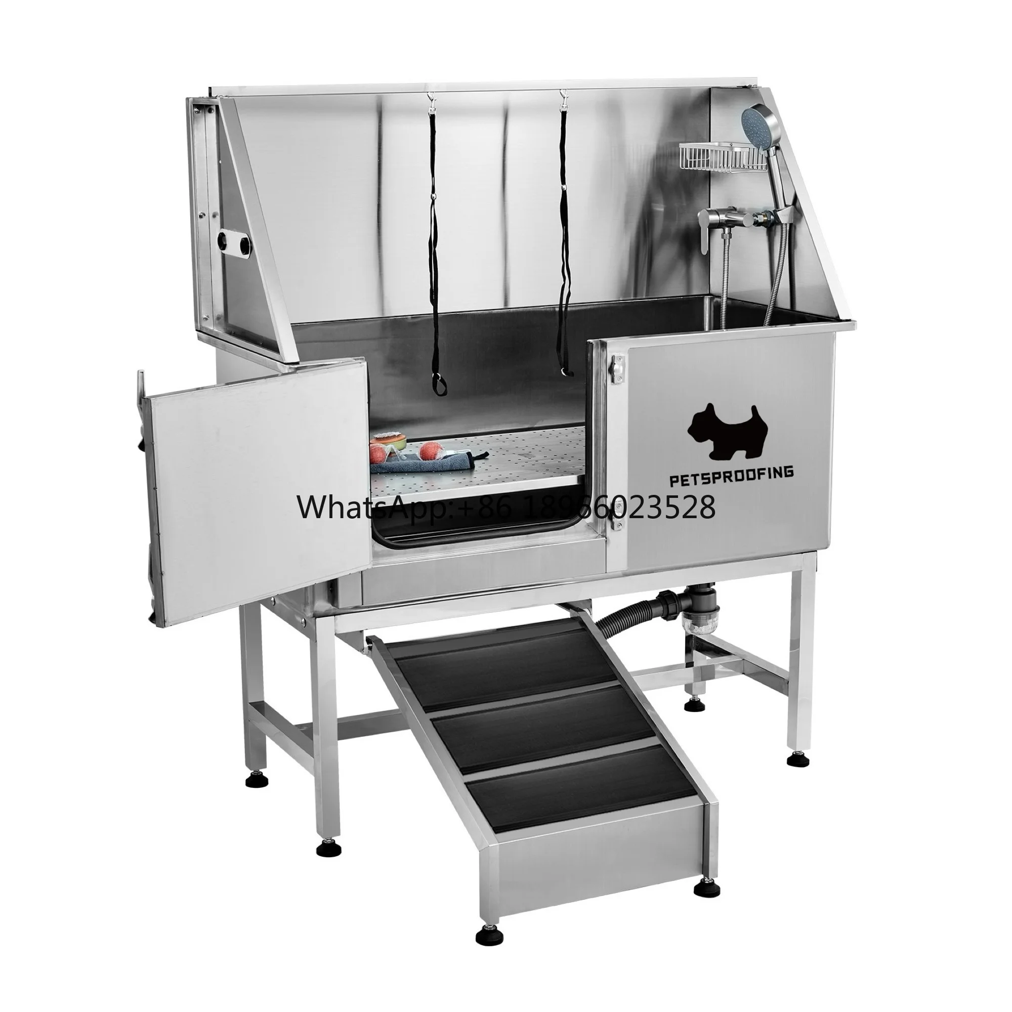 Veterinary Animal Hospital Clinic Pet shop multifunction Stainless Steel Dog Grooming Bath Tub Wash Station for Sale