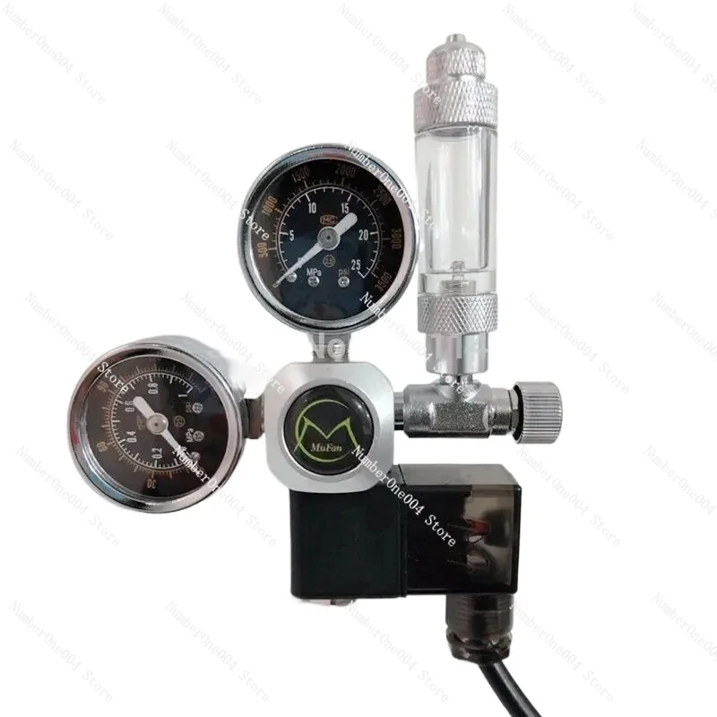 

Aquarium CO2 Regulator W21.8 G5/8 220V Magnetic Solenoid Check Valve Aquarium Bubble Counter Fish Tank Tool
