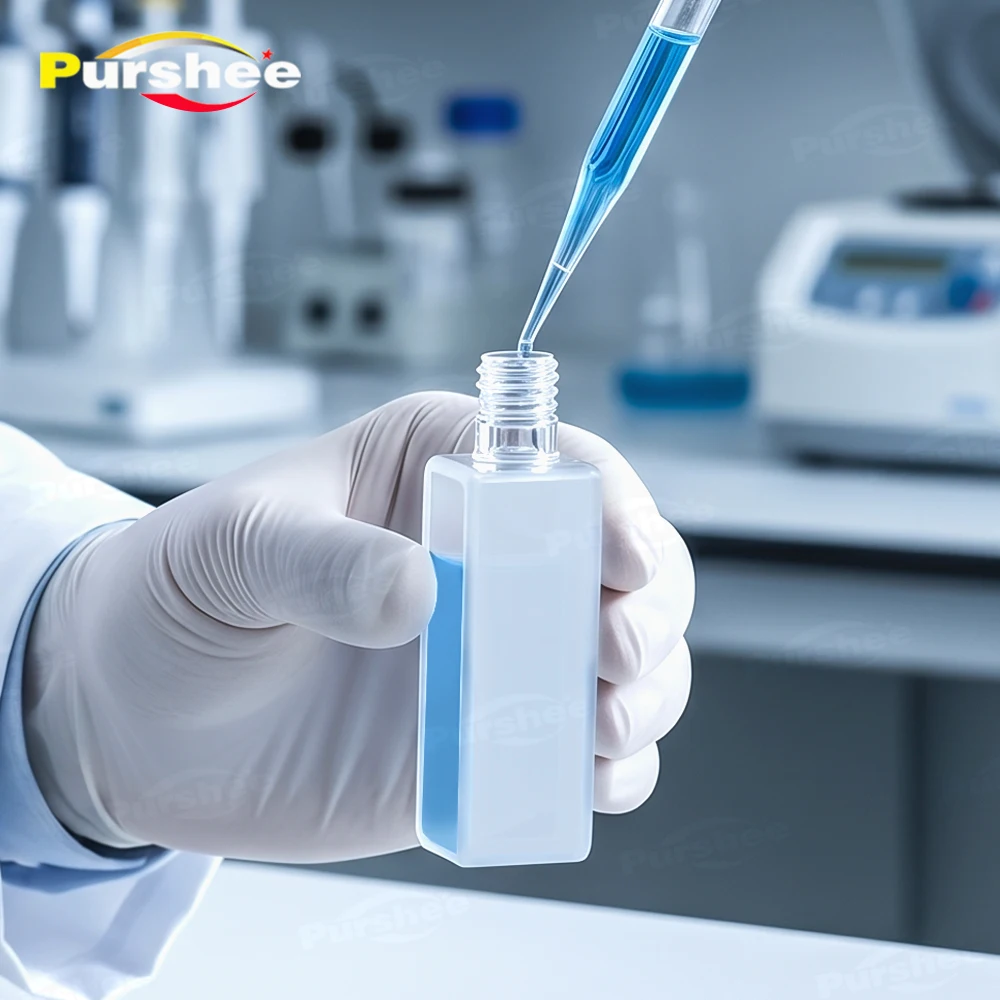 

20-50mm Optical Path JGS1 Quartz Closed Cuvette Cell Two Sides Transparent Spectroscopic Cuvette For Laboratory Experiment