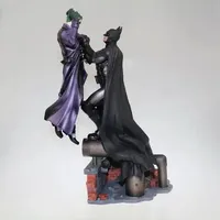 30cm DC Comic Series Batman Battle Joker Action Figure Batman Battle Statue Model Box Handicraft Collection Desktop Display Toy