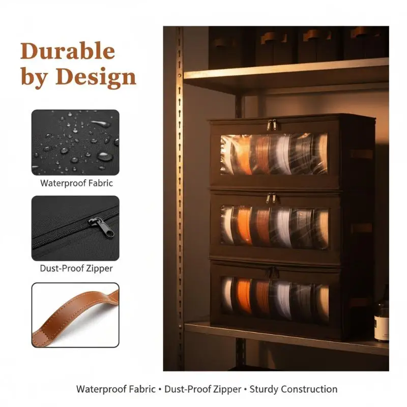Transparent 3D Printer Filament Storage Box for 1kg Spools Stackable Organizer for Filament Storage in Makerspace