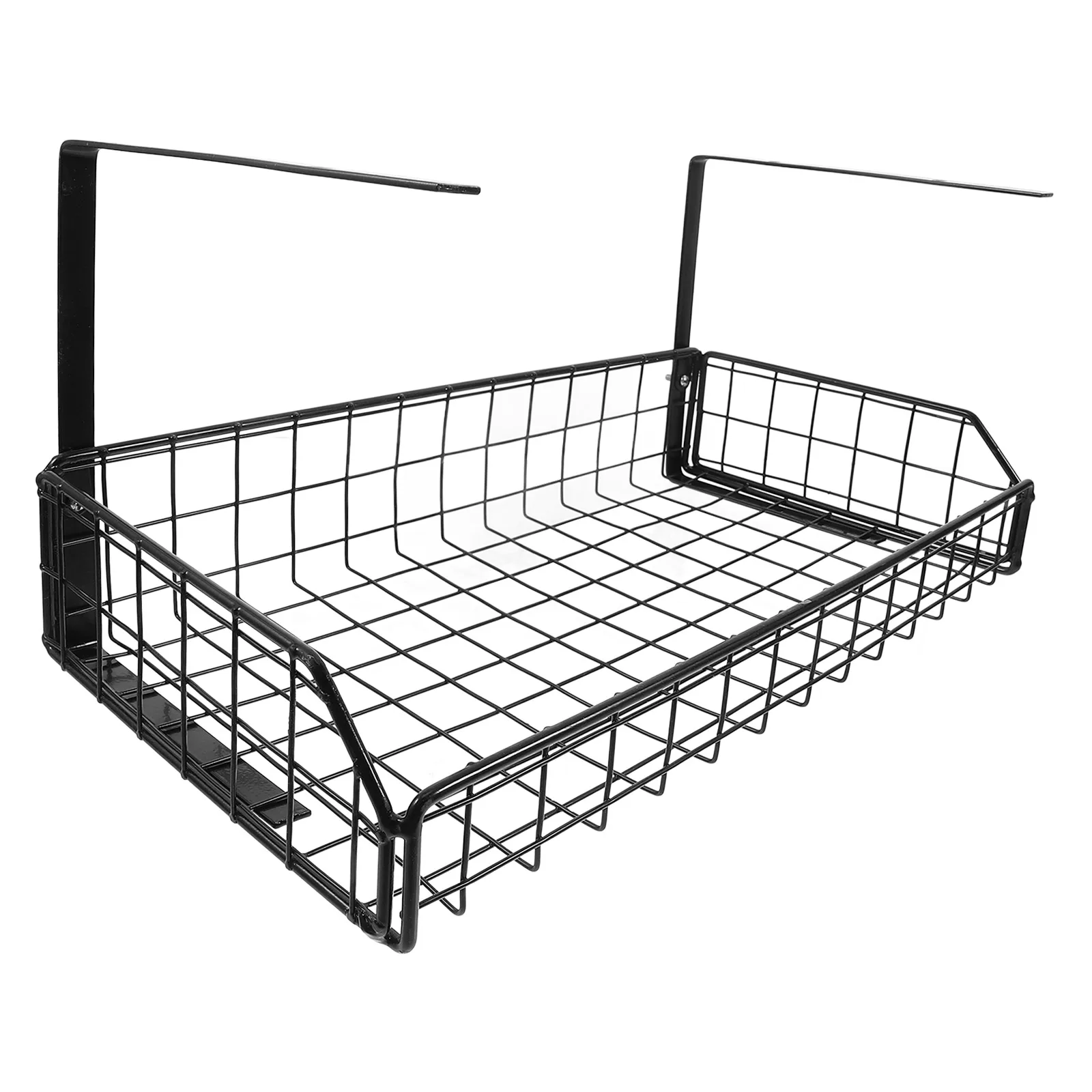 

Desk Cable Management Tray Large Black Storage Basket Under Desk Wire Organizer Without Supplies
