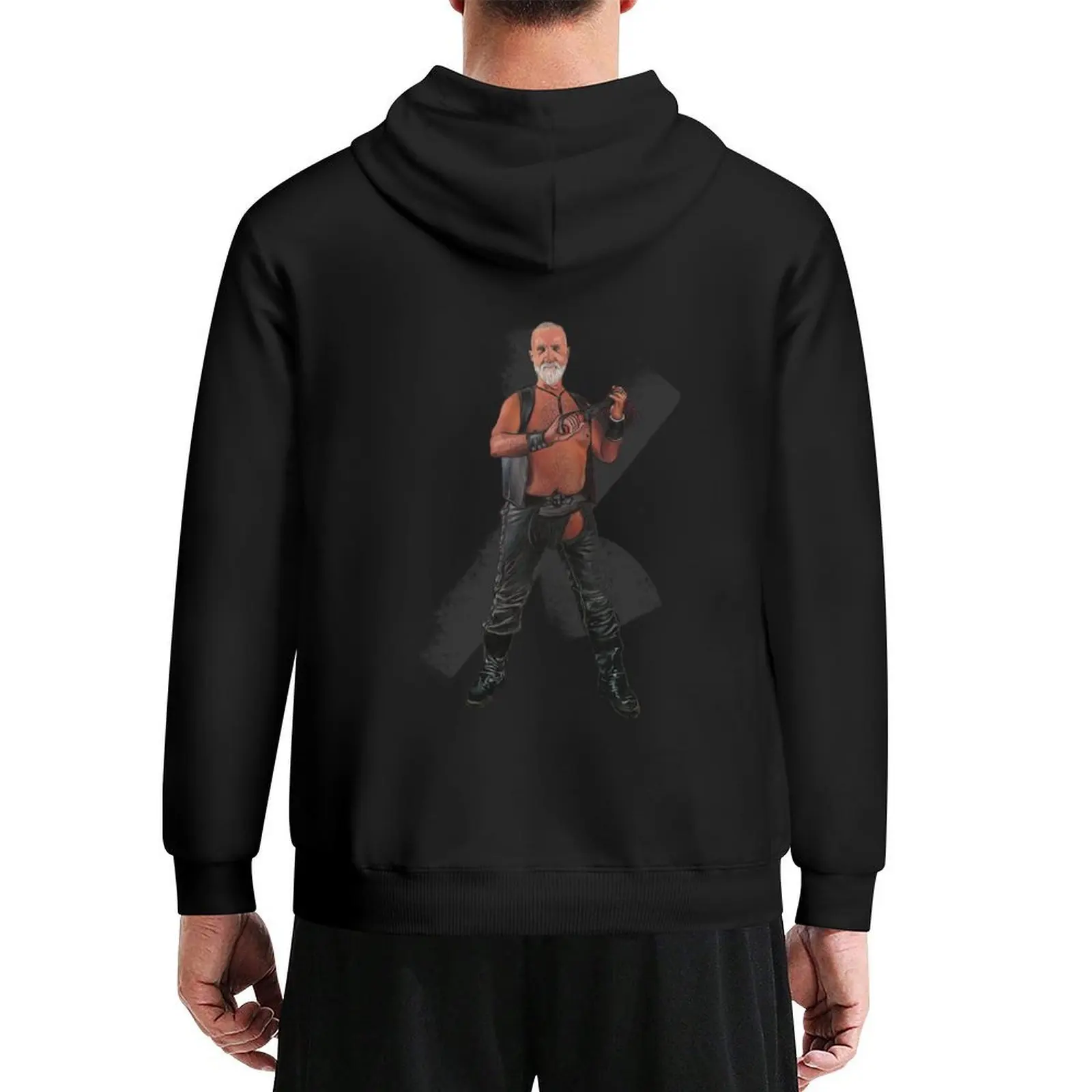 Leather Daddy Hoodie men's sweat-shirt set male clothes korean clothes men wear hoodies for men