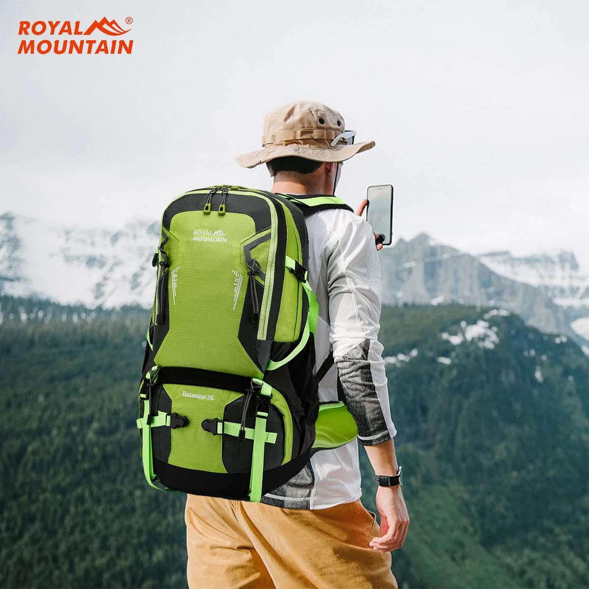 

Backpack Outdoor Large Capacity Zippered Portable Lightweight Bag Waterproof Rucksack Climbing Pack