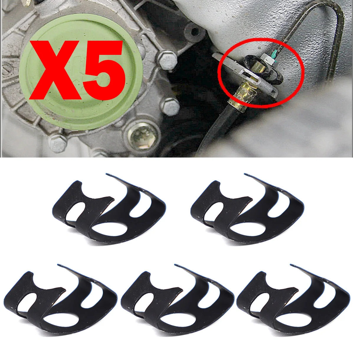 5pc Brake Hose Line Retainer Clip Clapmps For VW Golf Jetta Lupo Crafter Polo Sharan Touareg UP T4 T5 Golf Jetta Lupo Passat