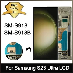 TFT Quality For Samsung S23Ultra LCD Display Digital Touch Screen For Samsung S23 Ultra 5G G918 SM-S918B Display