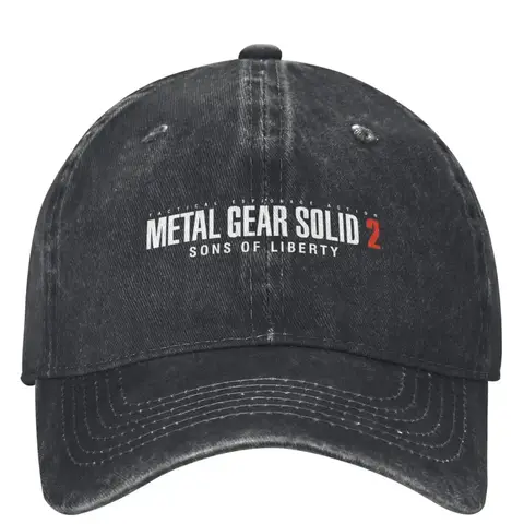Metal Gear Solid 2 Sons Of Liberty Baseball Caps Merch For Men Women Vintage Distressed Washed Hats Sun Cap Adjustable