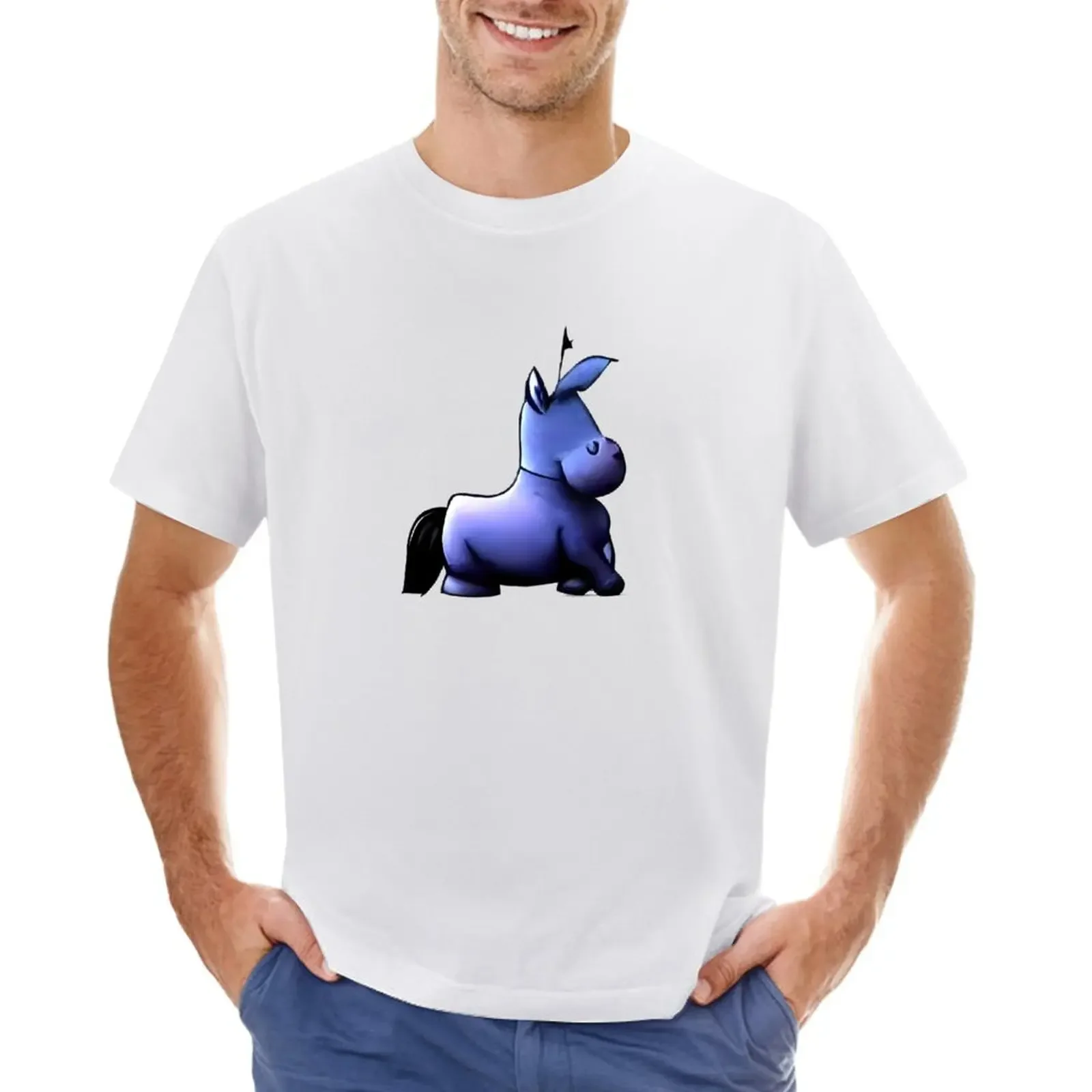 Chonky Boi Eeyore T-shirt animal prinfor boys aesthetic clothes vintage clothes customizeds mens plain t shirts