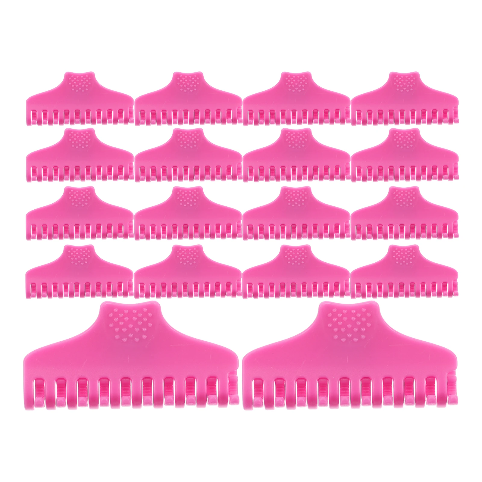 

25pcs Pink Large Perm Clips for Hair Styling Volumizing Roots Setting Curls Salon Supplies Plastic Hair Accessories