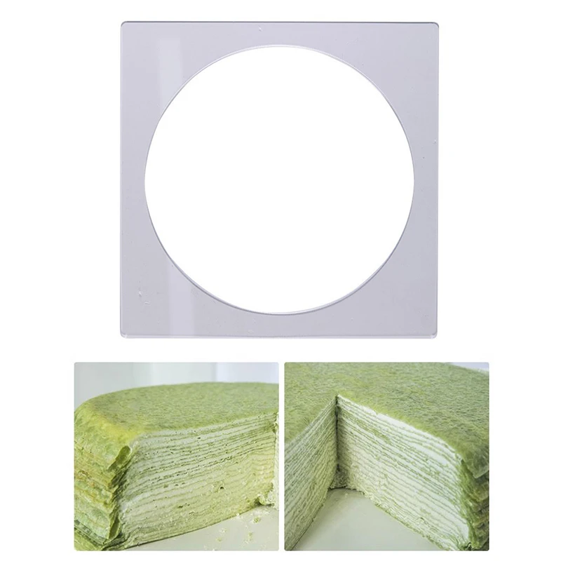 Acrylic Cake Discs Boards Reusable Layer Cake Mold Cake Scraping Plate Cake Decorating Tool Baking Accessories 15/20/22/24/26cm