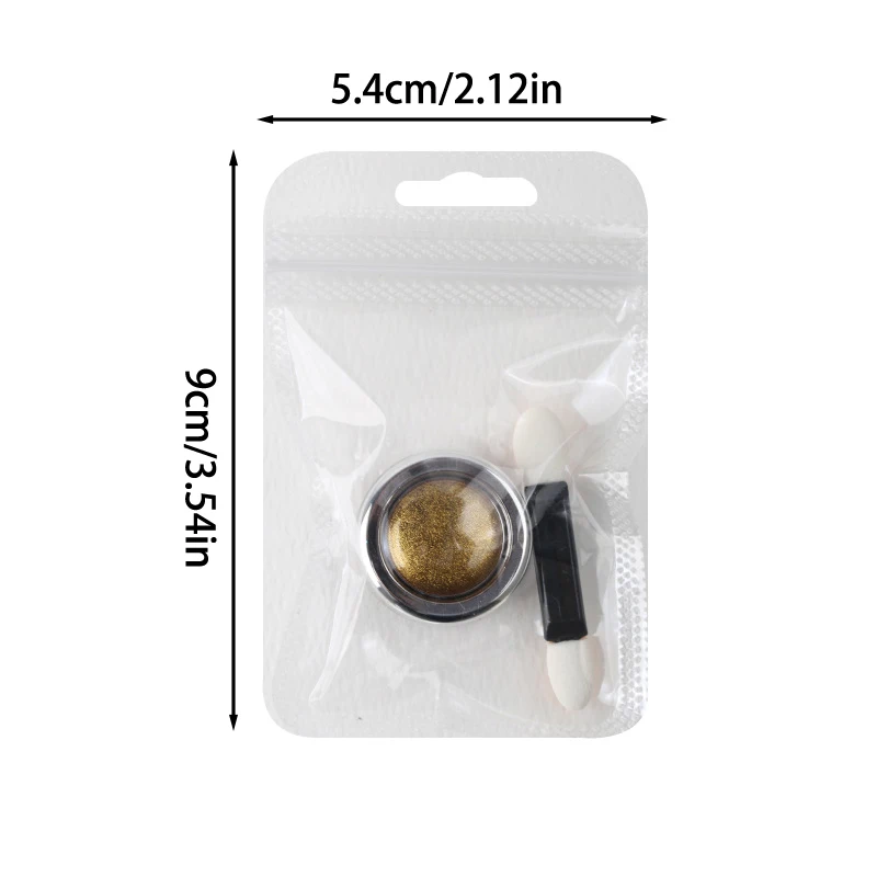 Metallic Mirror Powder Nail Art Glitter Rose Gold Champange UV Gel Polish Chrome Dust Metallic Effect Nail Painting Pigment image 6