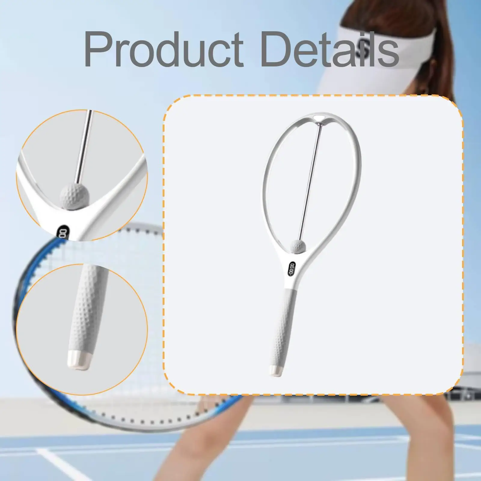 

Snap Racquet Warm up Court Equipment Practice Starter Adults Gifts Portable Club Women Men Tennis Train Racket Sturdy Accessory