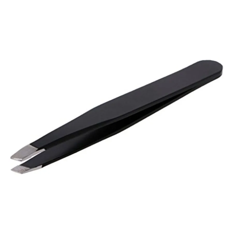 Professional Eyebrow Tweezer Slant Tip Hair Removal Stainless Steel Makeup Tools, Stainless Steel
