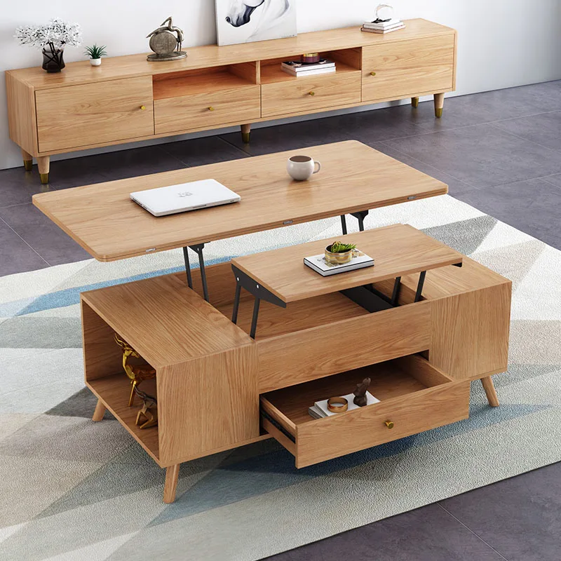 

Aesthetic Low Side Table Wood Nordic Rectangle Floor Modern Coffee Table Living Room Apartamento Mesa Auxiliar Home Furniture