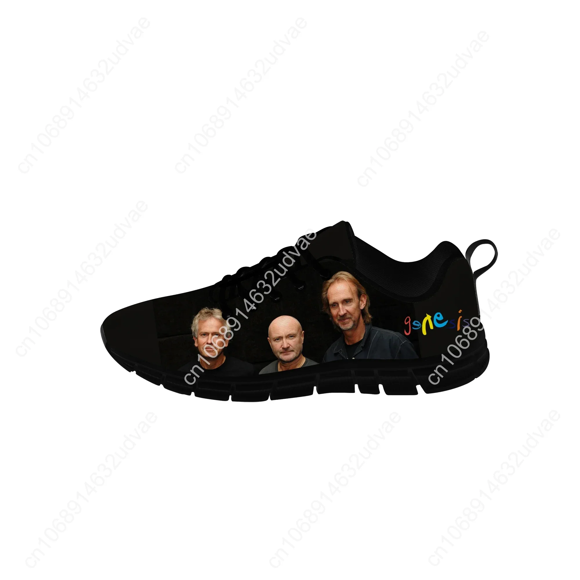Rock Band Sneakers Genesis Mens Womens Teenager Casual Shoes Canvas Running Shoes 3D Print Cloth Breathable Lightweight Shoe