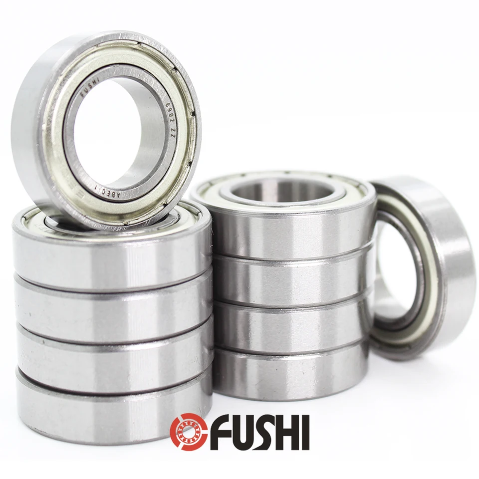 ①ケオポン　2本 6902ZZ Bearing ABEC-1 (10PCS) 15x28x7 mm Thin Section 6902 ZZ Ball
