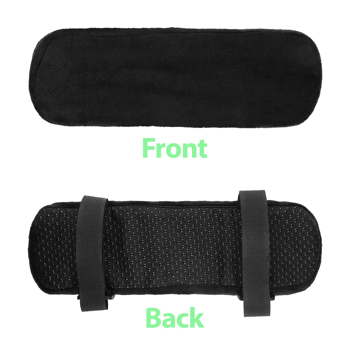 

2pcs Memory Foam Elbow Pillow Chair Armrest Pad Ultra Soft Support Long Strap Universal Fit For Office Home Arm Relief Cushion