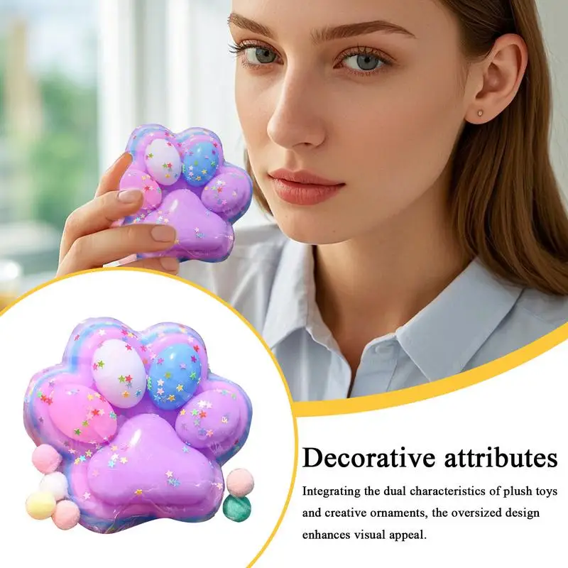 Süßes Katzenpfoten-Quetschspielzeug, große Squish-Katzenpfote, langsam steigendes Tier, Pinch Joy, sensorische Aktivität für Jungen, Mädchen, Kinder und Erwachsene