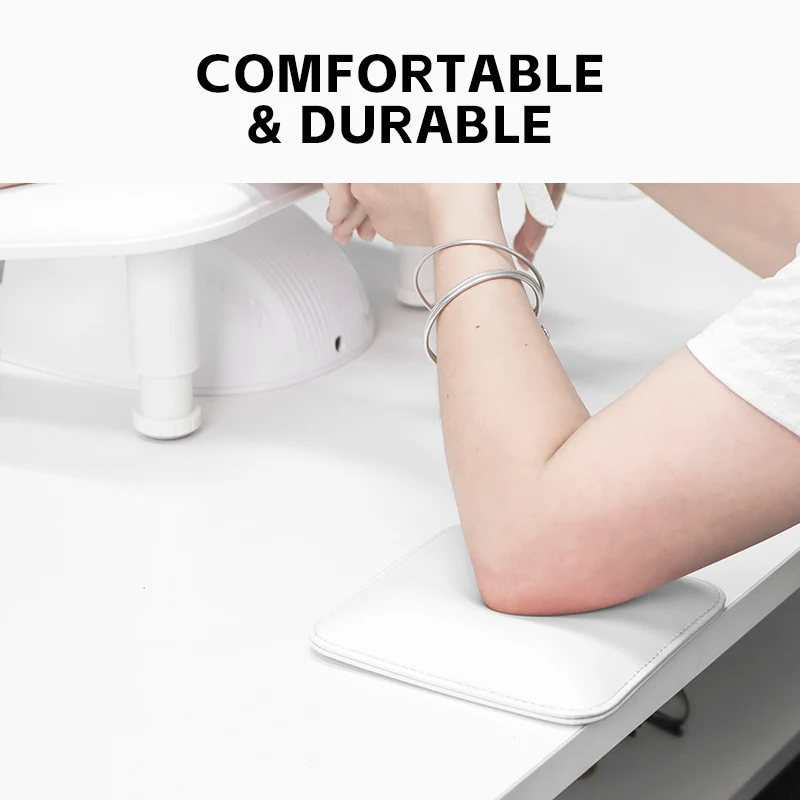 Vierkant vormig manicure-elleboogkussen Nagelarmsteun voor elleboog Eenvoudig schoon te maken manicure-armsteunkussen Antislip-ondersteuningskussen voor nagelstylisten om pijn in elleboog en pols te verlichten