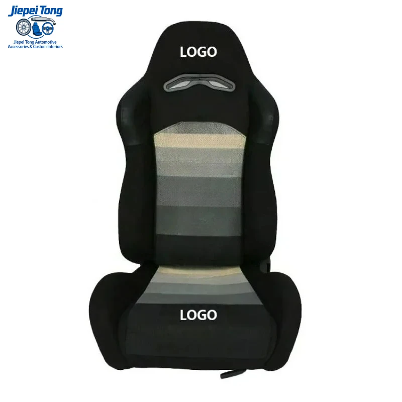 

Customizable Logo FRP Material Double Track Universal All Black Stitching Bracket Solid Racing Seat