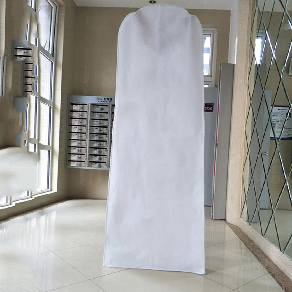

1Pcs Cover for Wedding Dress Extra Wide Nonwoven Garment Bag 170x50x40cm Ideal Storage Solution for Bridal Clothes Protection