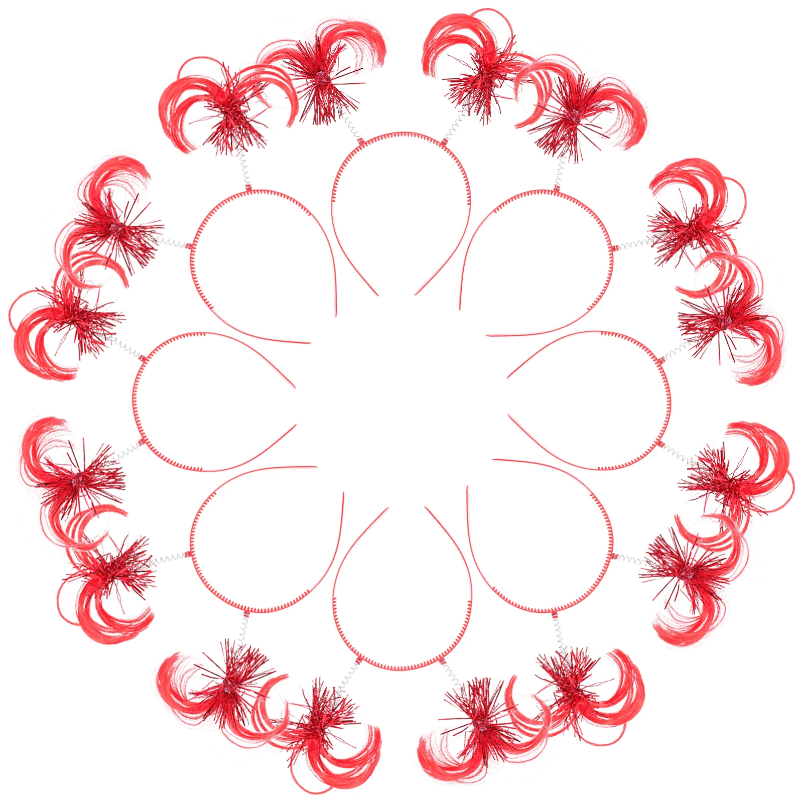 

10Pcs Party Kids Headbands Creative Bopper Hair Bands Holiday Cosplay Carnival Hair Accessories Bopper Headbands