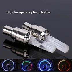 2pcs Bicycle Tire Lights with Battery Wheel Spoke LED Bike Valve Stem Light Tyre Cap Lamp for MTB Road Bike Night Safety Cycling