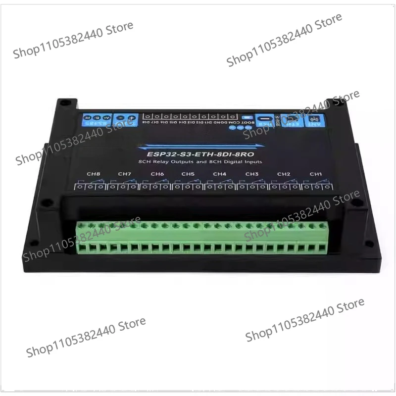 Industrial 8-Channel Relay Module WiFi Bluetooth Ethernet RS485 IoT Controller