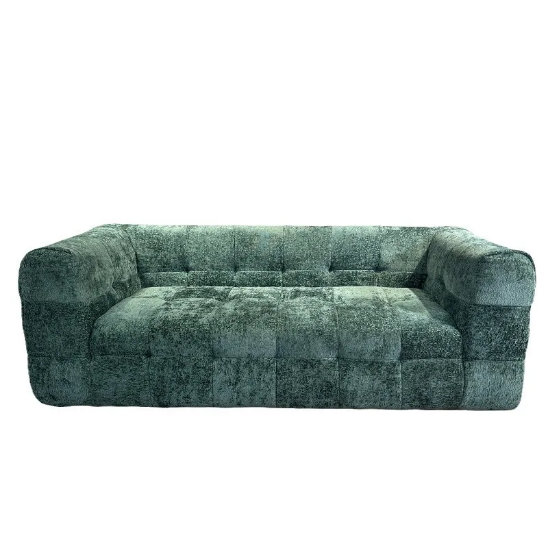 Sofa marshmallow household small apartment Italian Internet celebrity straight row skeleton sofa